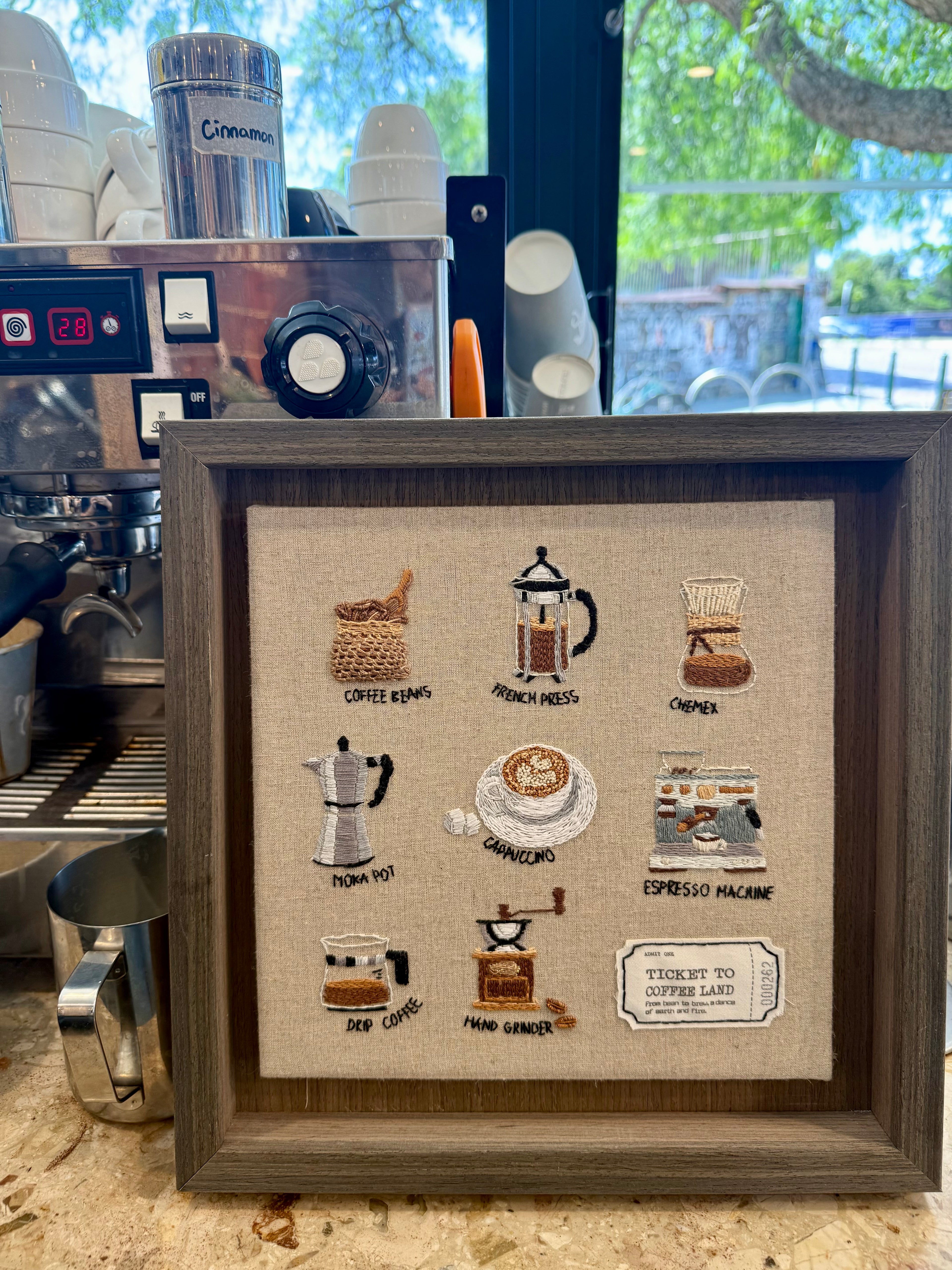 Coffee Lover Embroidery Kit | Intermediate Embroidery Project
