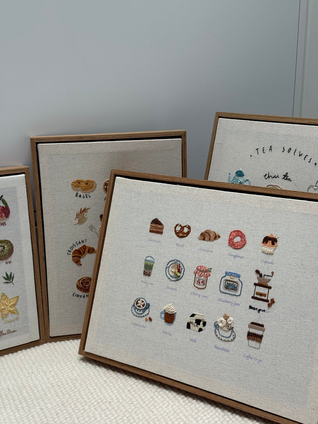 Afternoon Tea Embroidery Kit | Pastries, Coffee & Jam