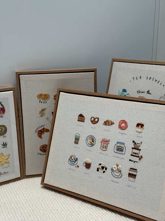 Petite cafe Embroidery kit| Gentle Knot