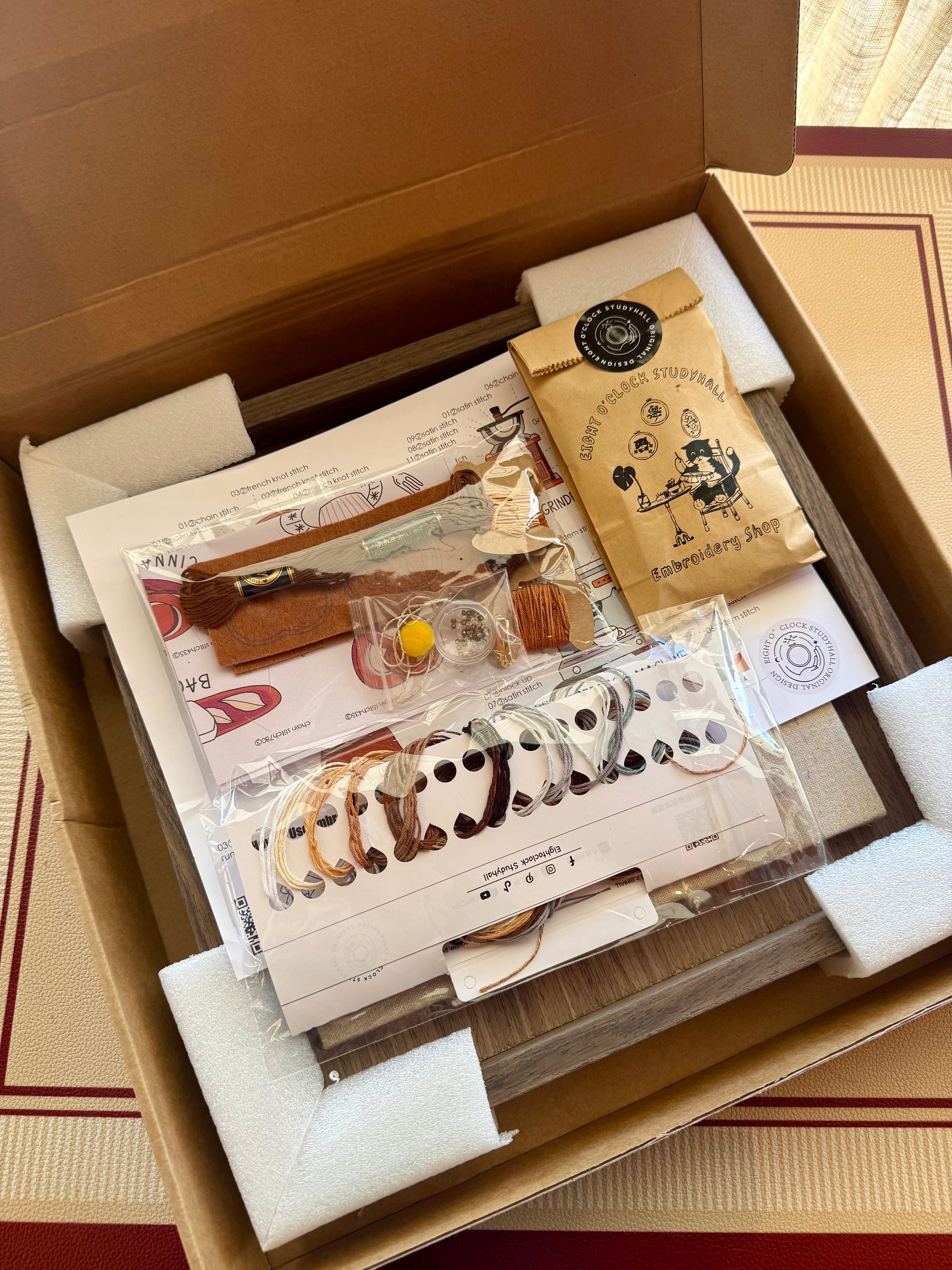 Coffee Lover Embroidery Kit | Intermediate Embroidery Project