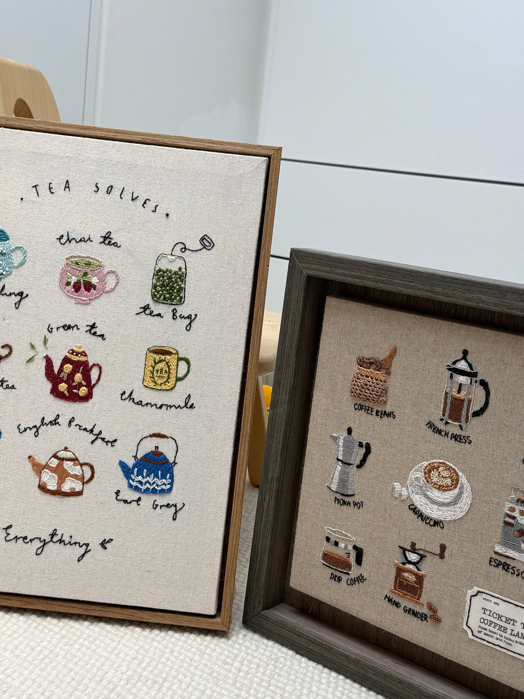 Coffee Lover Embroidery Kit | Intermediate Embroidery Project