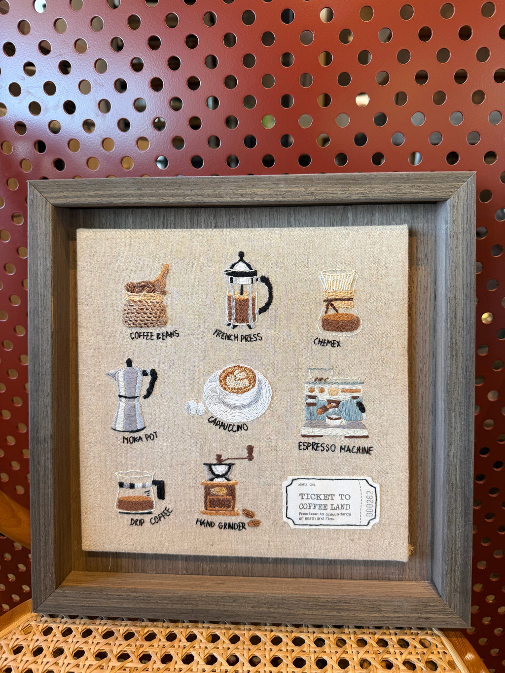Coffee Lover Embroidery Kit | Intermediate Embroidery Project