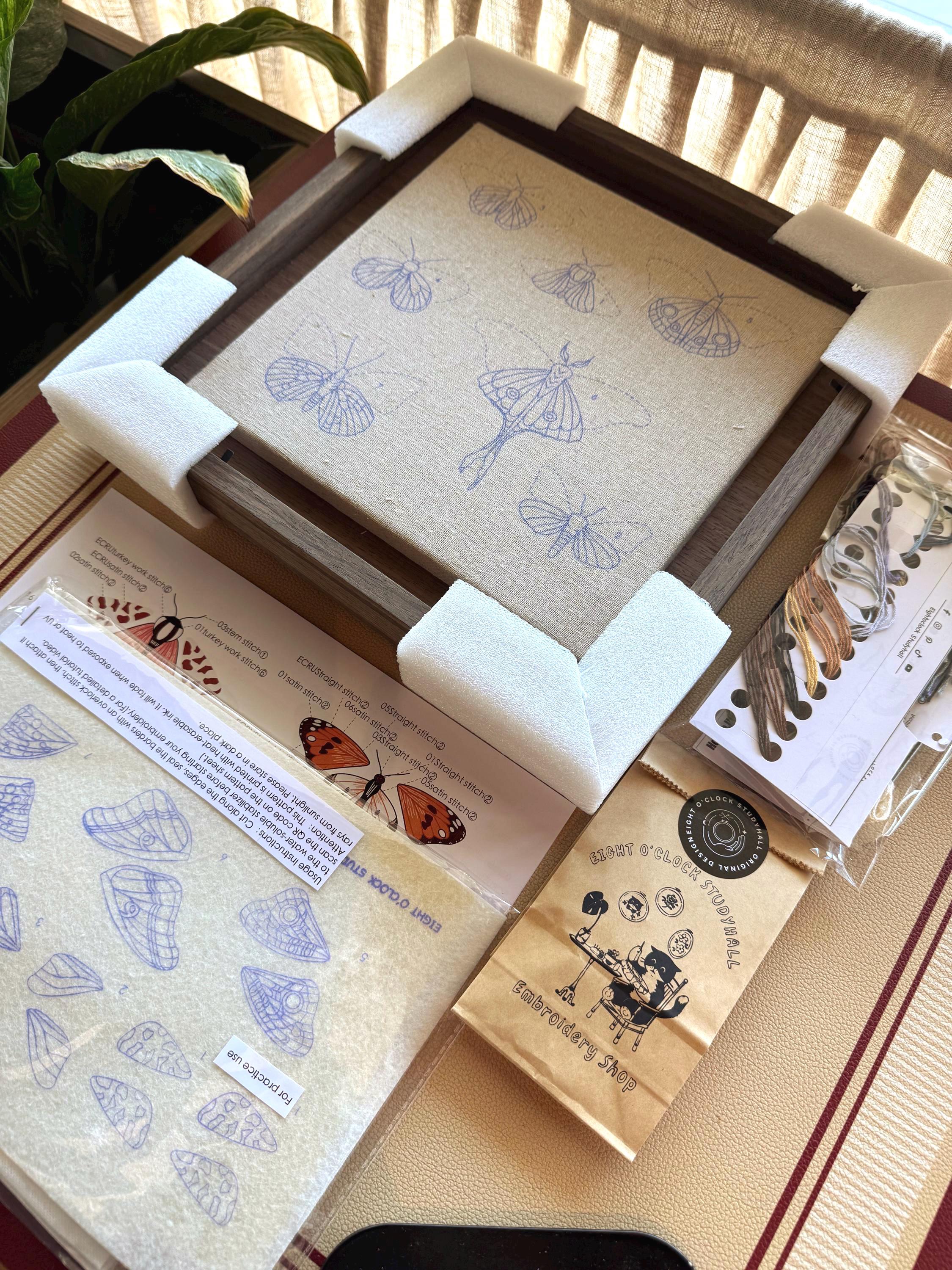 Butterfly Dream Embroidery Kit ( Intermediate level)