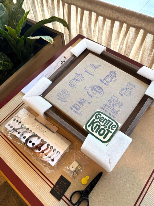 Coffee Lover Embroidery Kit ( Intermediate level)